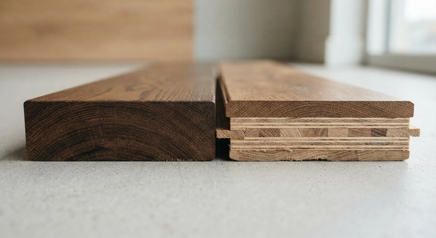 Hardwood vs. Engineered Wood Flooring: Understanding the Structural Difference