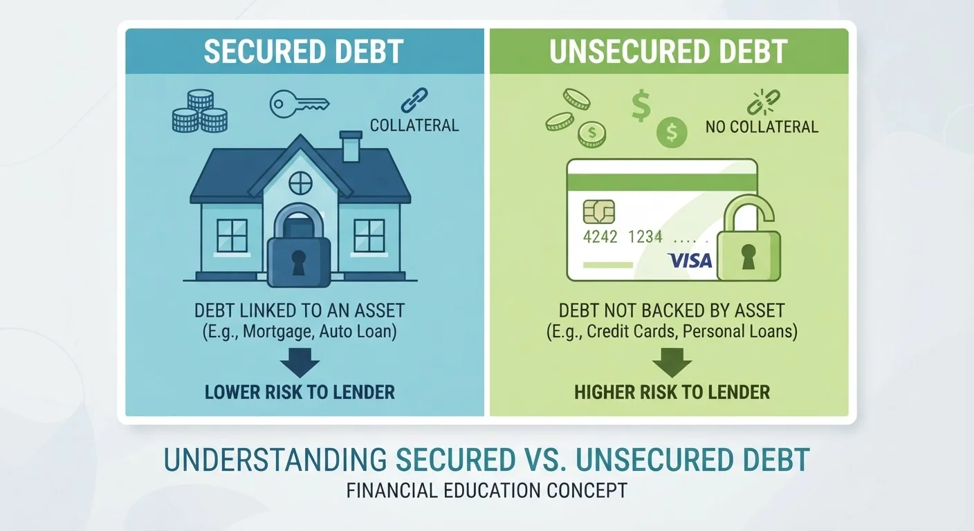 Secured vs. Unsecured Debt: How the Difference Affects Your Risk
