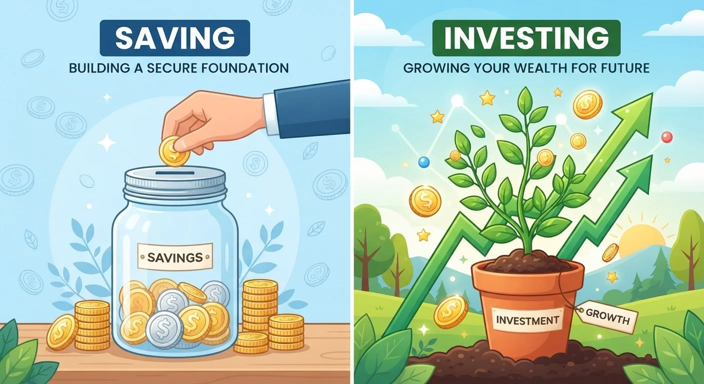 The Real Difference Between Saving and Investing