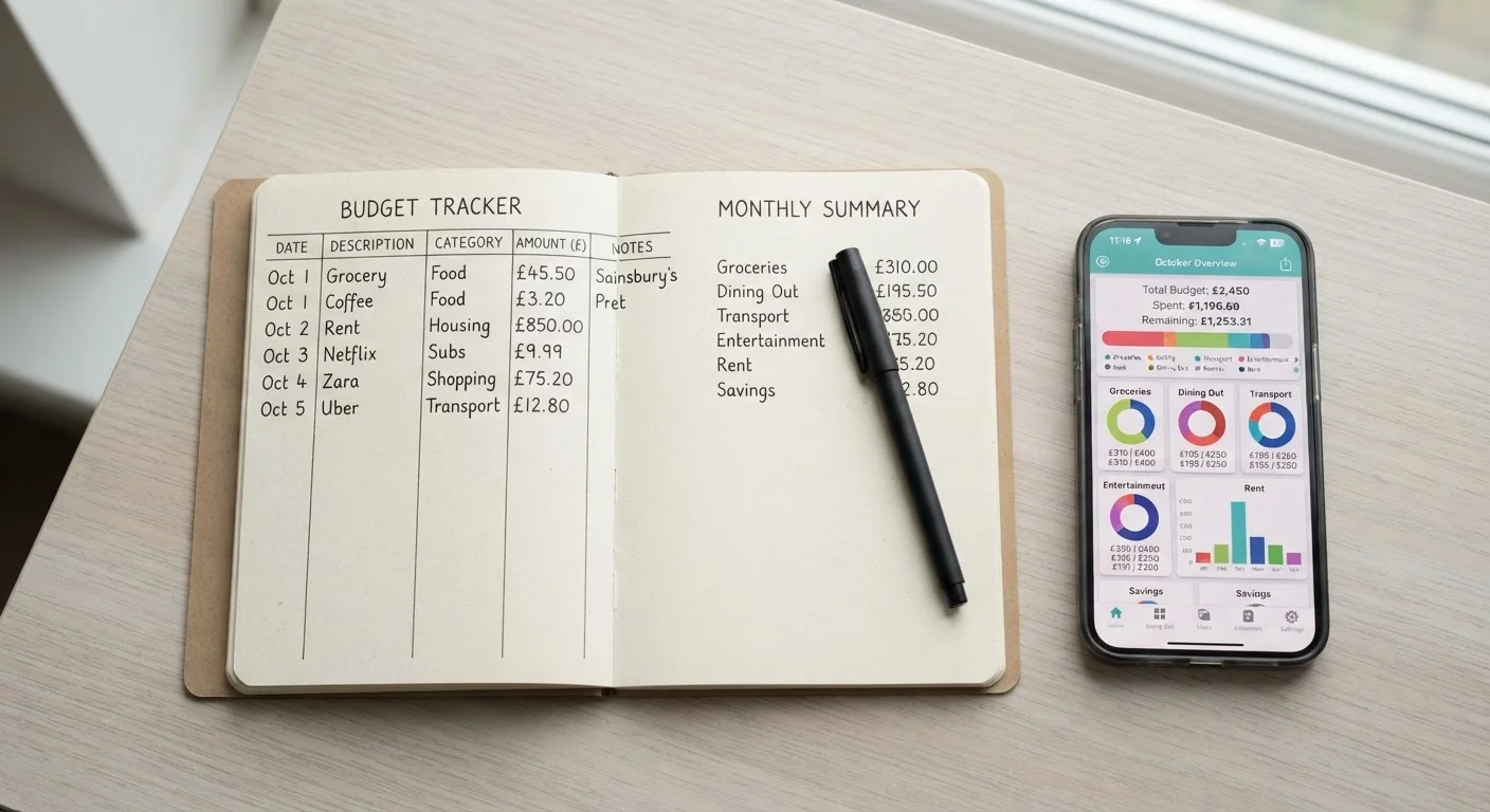 Tracking Spending Manually vs. Using an App